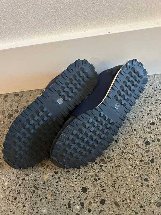 Tory Burch Navy Suede Sneakers - Picture 3 of 3